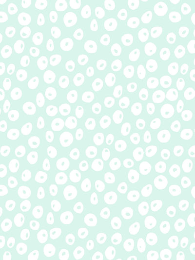 'Parade Dots' Wallpaper by Barbie™ - Robin's Egg
