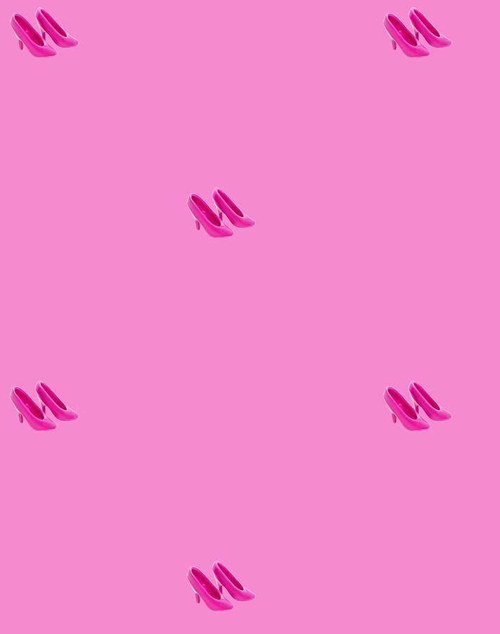 Pink Pumps' Wallpaper by Barbie™ - Hot Pink