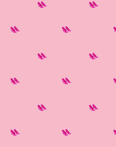'Pink Pumps' Wallpaper by Barbie™ - Pink