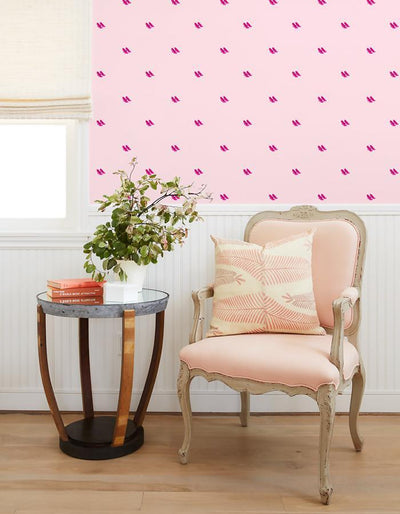 'Pink Pumps' Wallpaper by Barbie™ - Light Pink