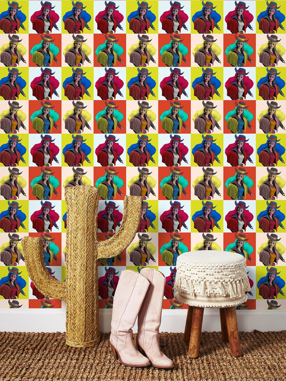 pop-print-western-barbie-wallpaper-by-barbie-multi