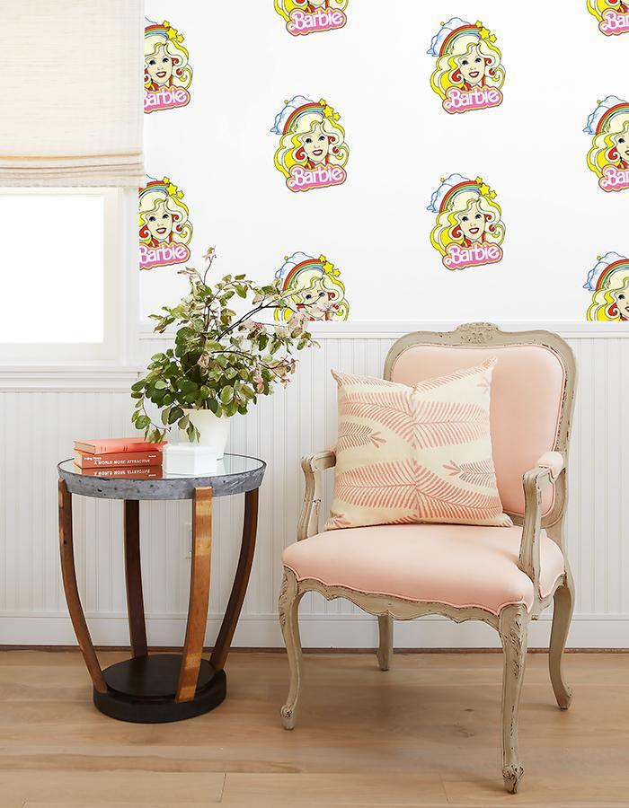 rainbow barbie wallpaper by barbie white