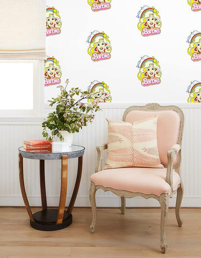 rainbow barbie wallpaper by barbie white