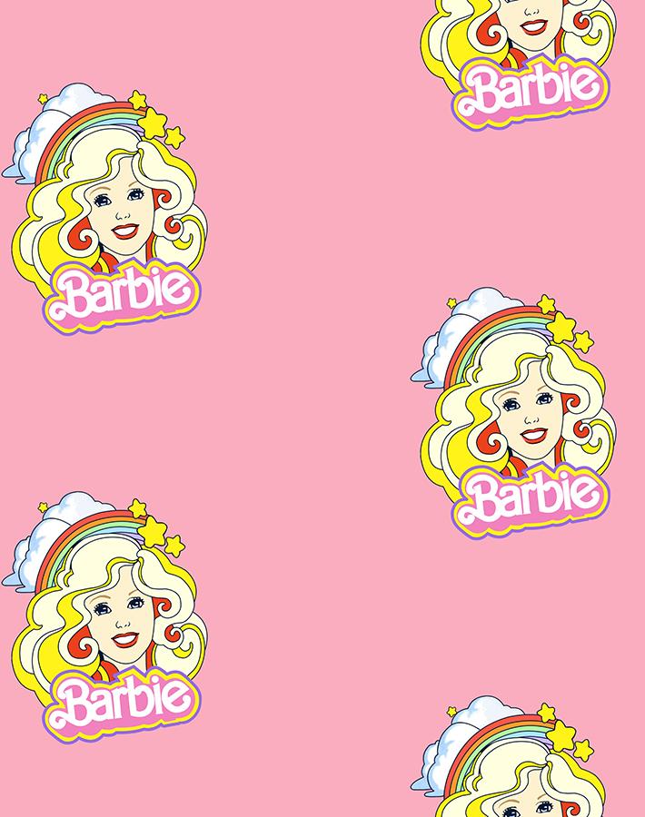'Rainbow Barbie™' Wallpaper by Barbie™ - Bubblegum