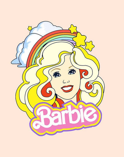 'Rainbow Barbie™' Wallpaper by Barbie™ - Peach