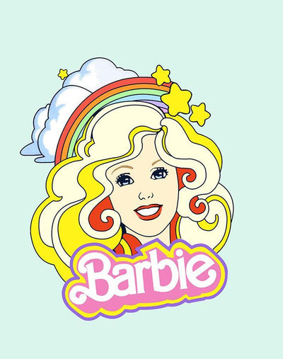 'Rainbow Barbie™' Wallpaper by Barbie™ - Seafoam