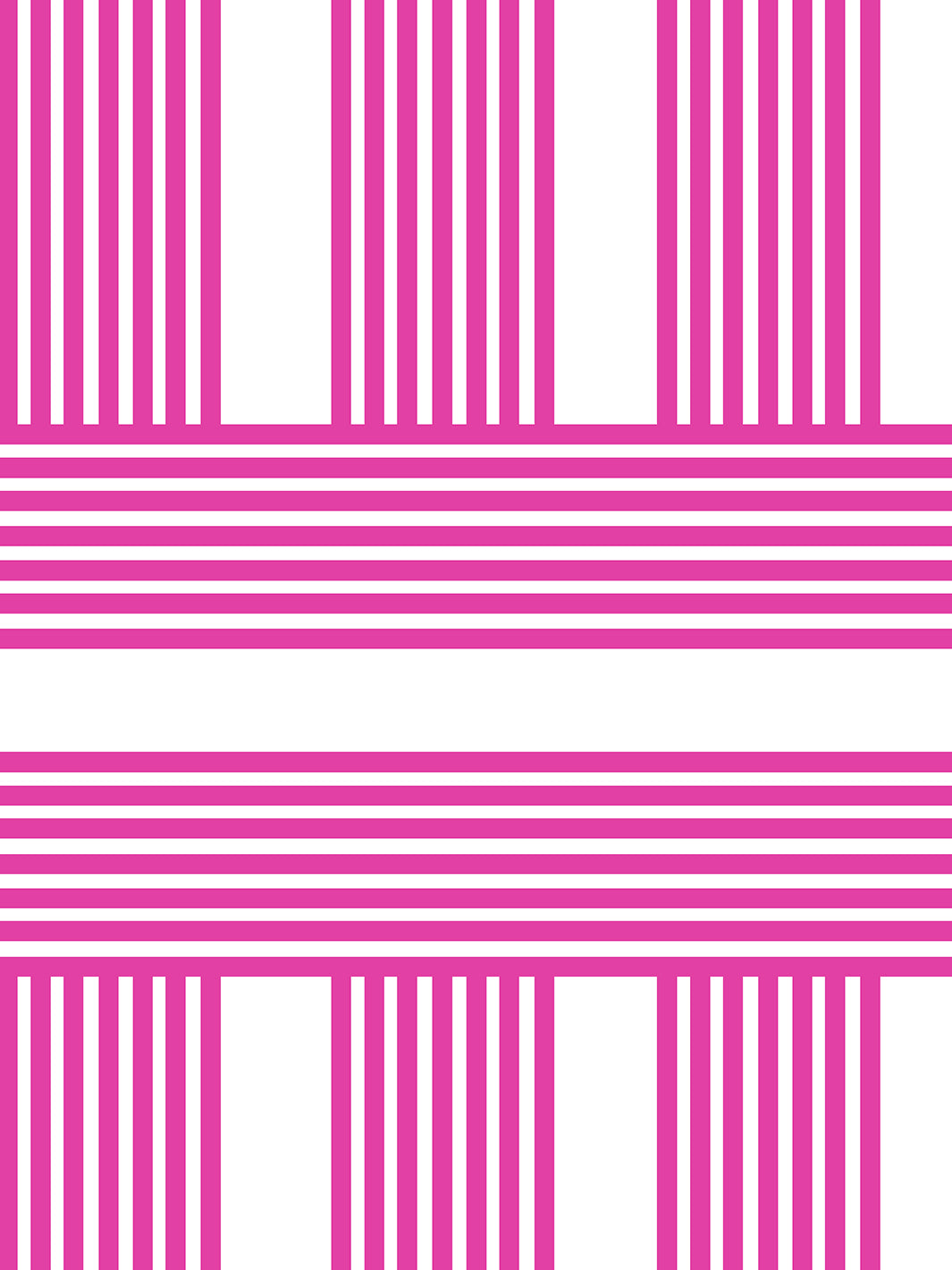 'Roman Holiday Grid' Wallpaper - 219 Barbie™ Pink