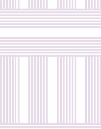 'Roman Holiday Grid' Wallpaper by Barbie™ - Lilac