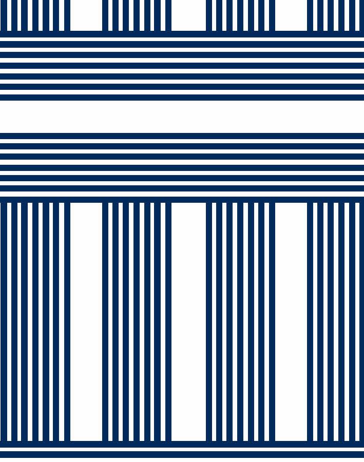 'Roman Holiday Grid' Wallpaper by Barbie™ - Navy