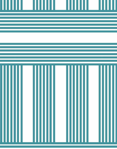 roman holiday grid wallpaper by barbie teal