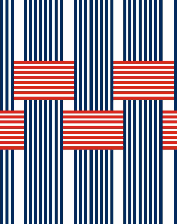 roman holiday woven wallpaper by barbie navy red