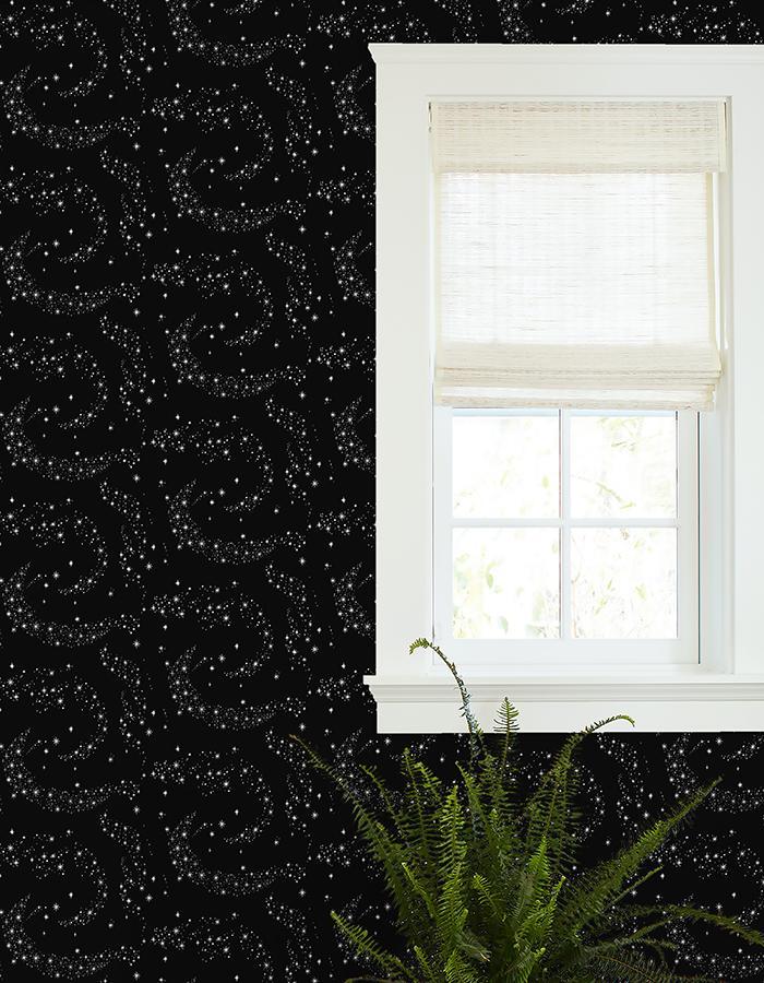 'Stardust' Wallpaper by Barbie™ - Black