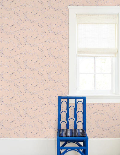 'Stardust' Wallpaper by Barbie™ - Violet Peach