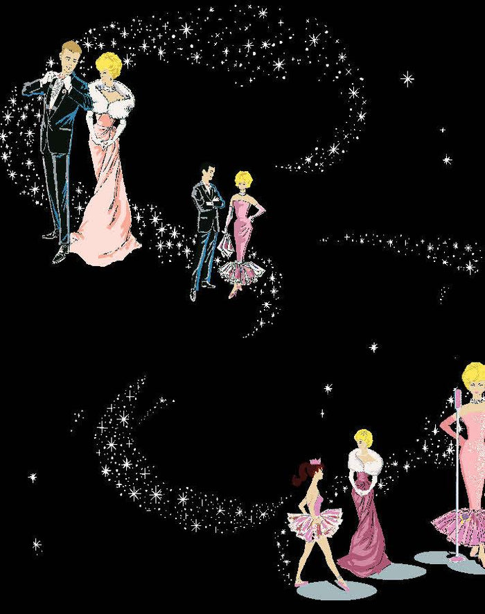 'Starlight Barbie™' Wallpaper by Barbie™ - Black