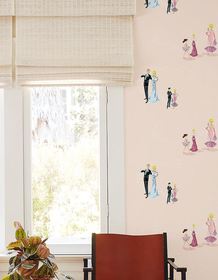 'Starlight Barbie™' Wallpaper by Barbie™ - Peach