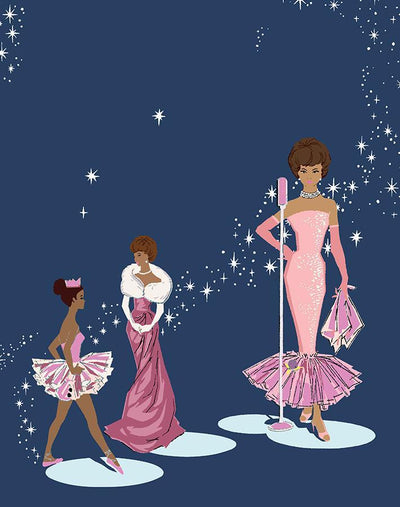 'Starlight Christie™' Wallpaper by Barbie™ - Navy