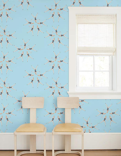 synchronized vintage barbie wallpaper by barbie baby blue