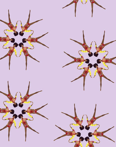 synchronized vintage christie wallpaper by barbie lavender