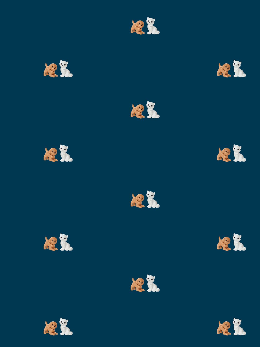 'Taffy and Blissa' Wallpaper by Barbie™ Navy