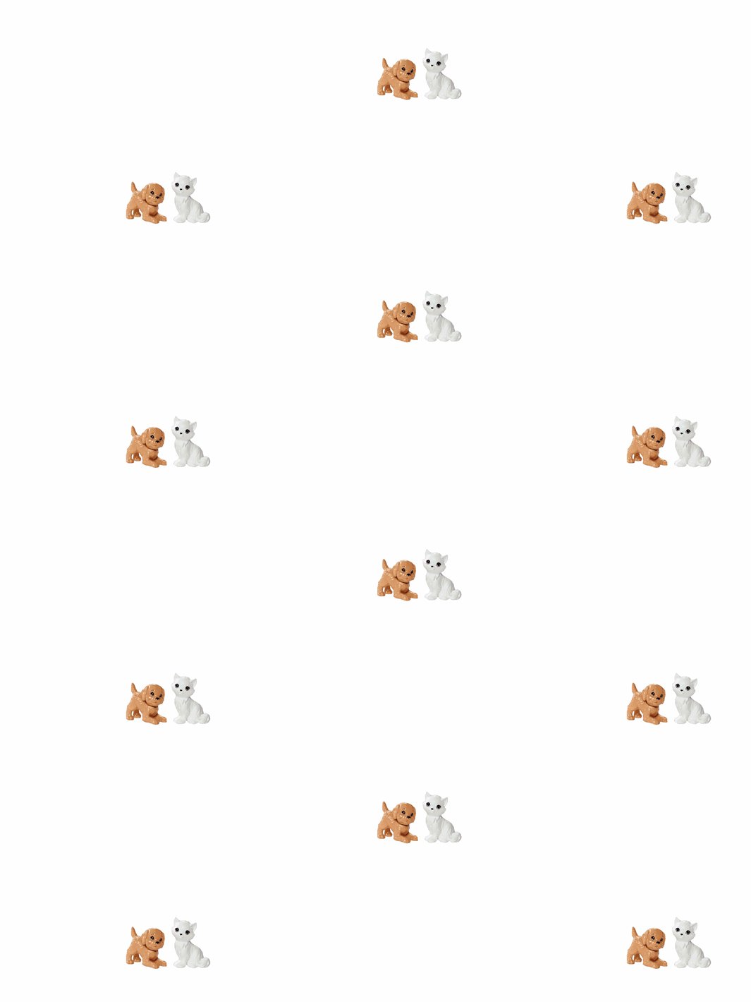 'Taffy and Blissa' Wallpaper by Barbie™ White