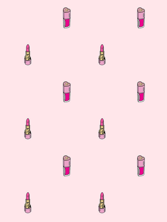 'Trixie Cosmetics' Wallpaper by Trixie Mattel - Cream Puff Pink