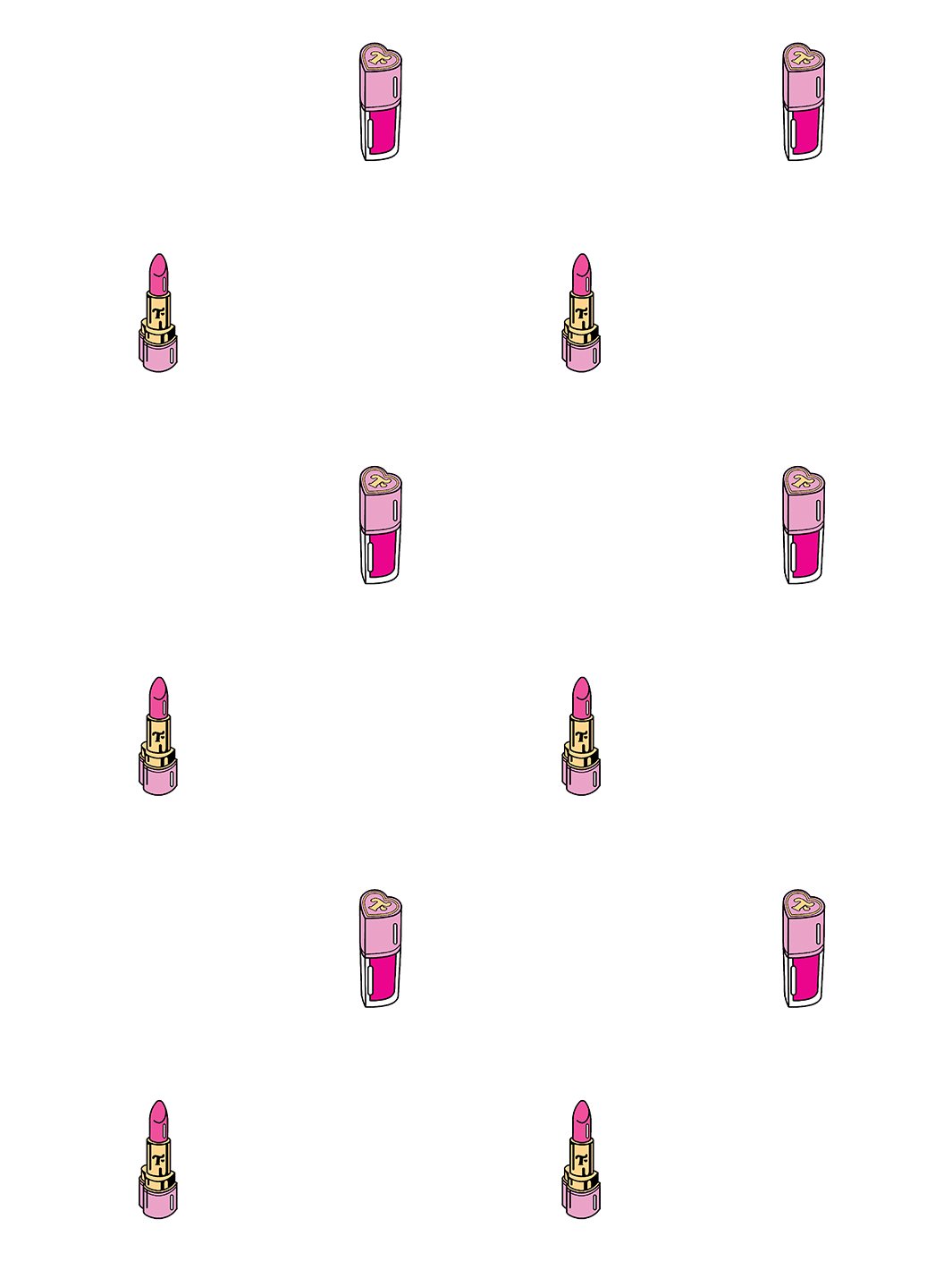 'Trixie Cosmetics' Wallpaper by Trixie Mattel - White
