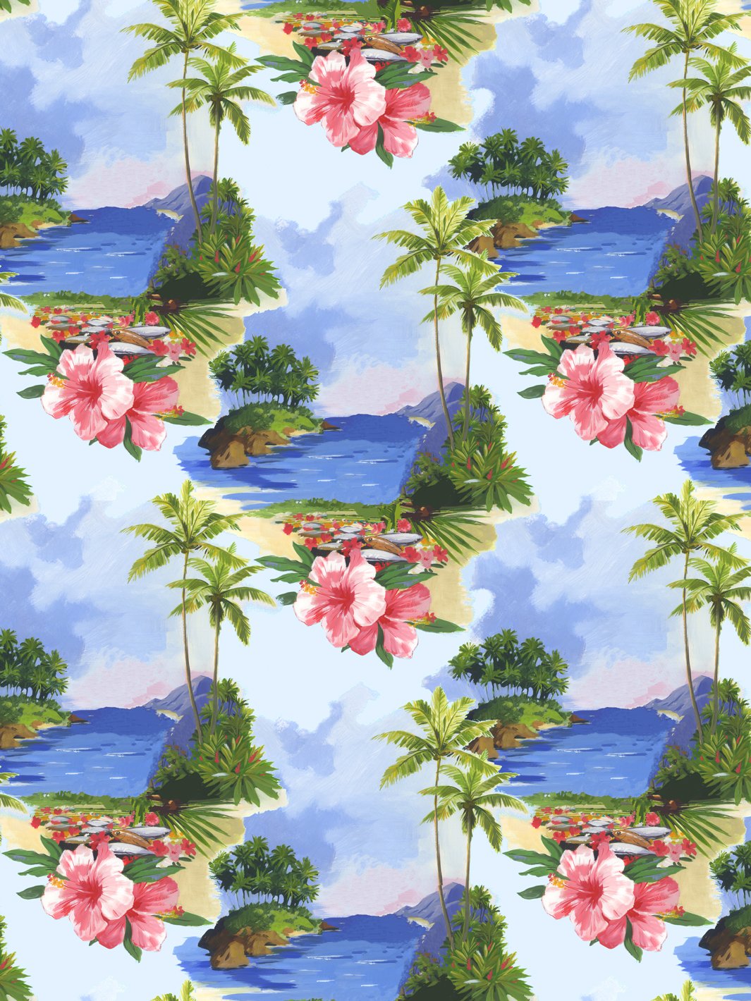 'Tropical Barbie™' Wallpaper by Barbie™ - Hawaiian Island Multi