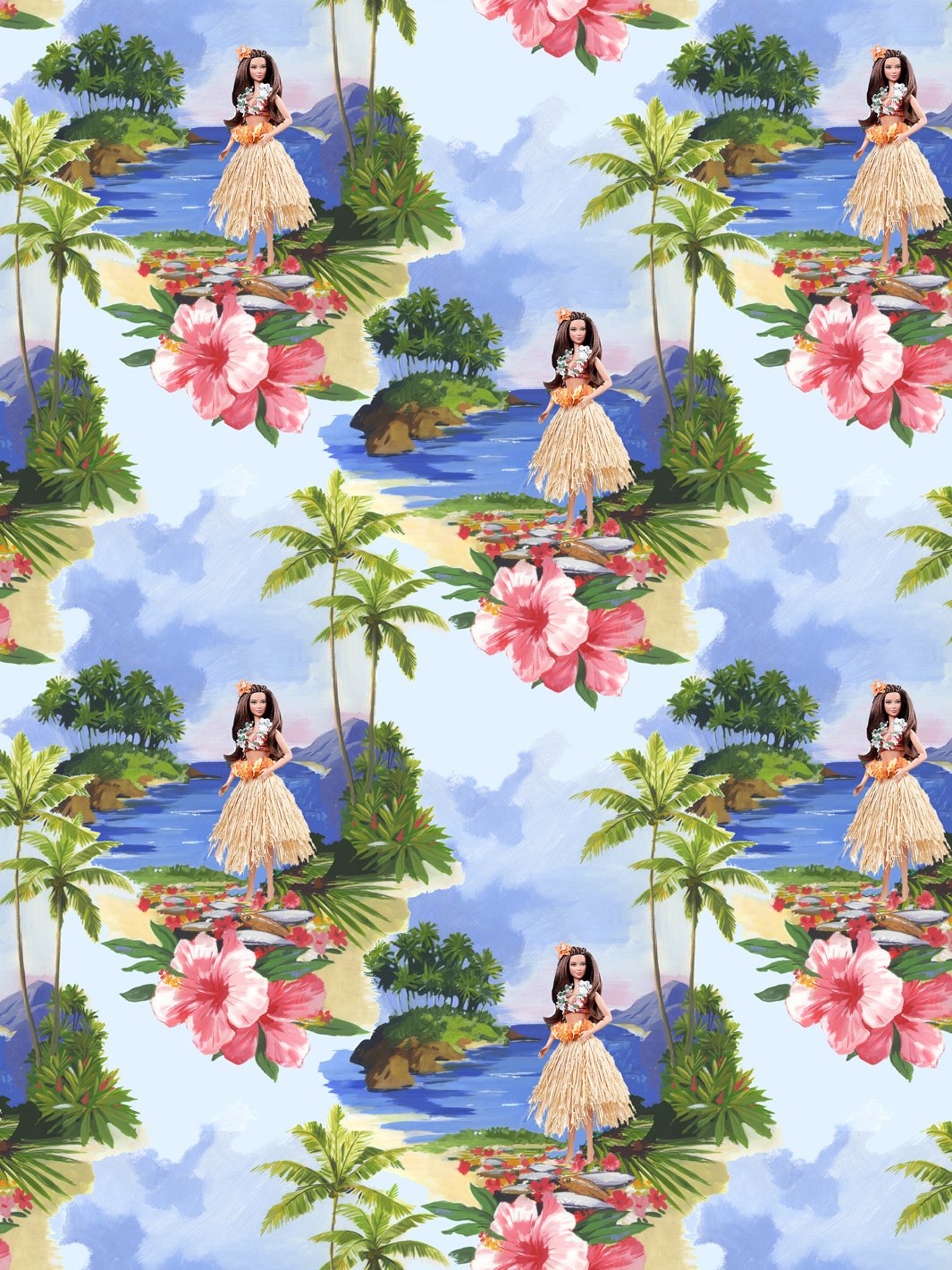 tropical-barbie-wallpaper-by-barbie-hula-barbie-multi