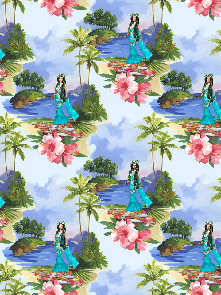 tropical-barbie-wallpaper-by-barbie-tropical-princess-multi