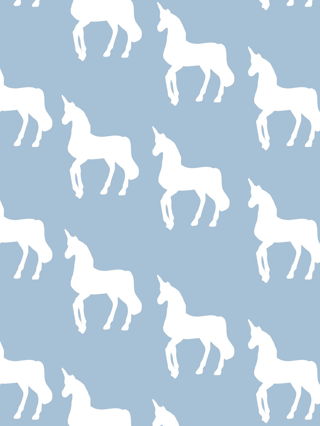 'Unicorns' Wallpaper by Barbie™ - Blue