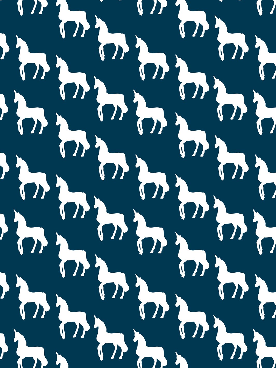 'Unicorns' Wallpaper by Barbie™ - Navy