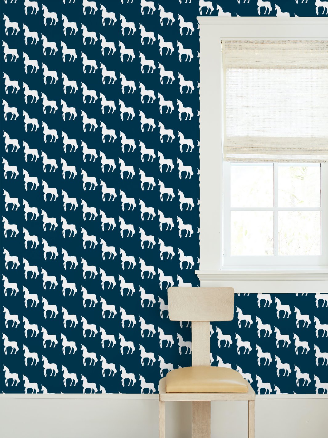 unicorns wallpaper by barbie navy