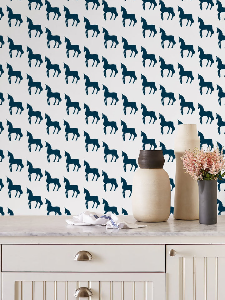 unicorns-wallpaper-by-barbie-navy-on-white