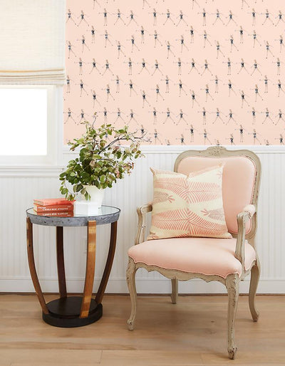 vintage barbie in motion wallpaper by barbie peach