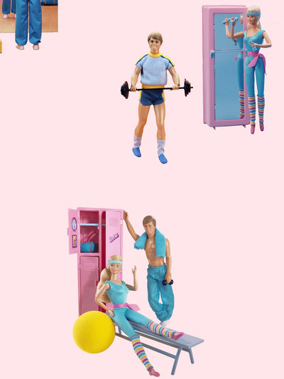 'Workout Barbie™' Wallpaper by Barbie™ - Pink