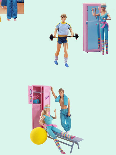 'Workout Barbie™' Wallpaper by Barbie™ - Robins Egg