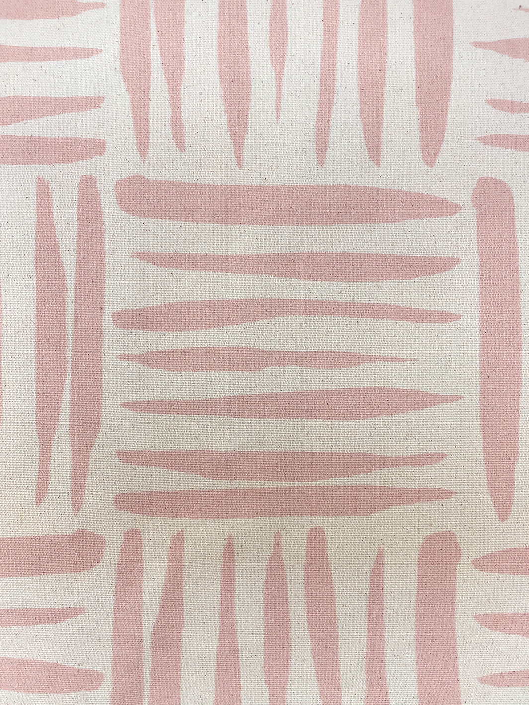 fabric by the yard watercolor weave small ballet slipper on raw canvas