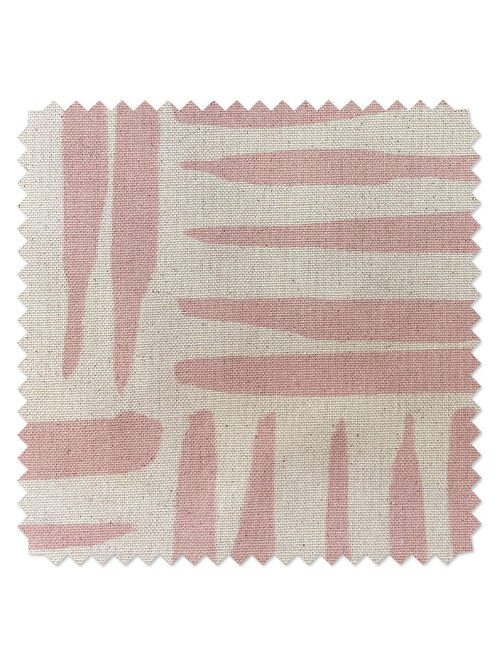 'Watercolor Weave Small' Raw Canvas Fabric by Wallshoppe - Ballet Slipper on Raw Canvas