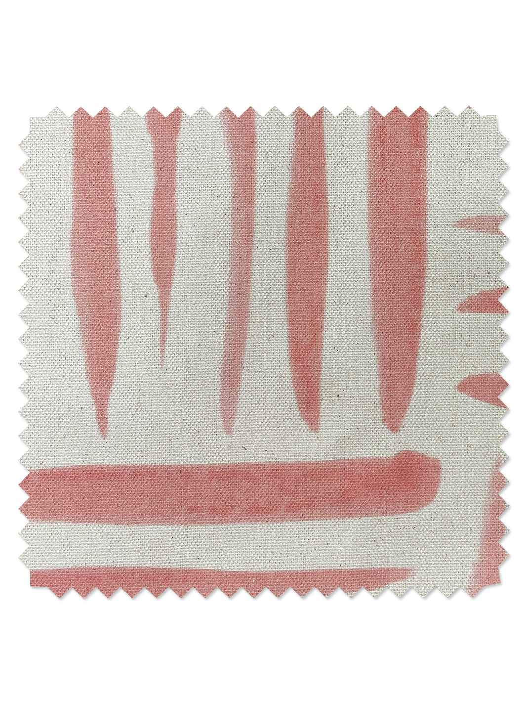 fabric by the yard watercolor weave small dusty pink on raw canvas