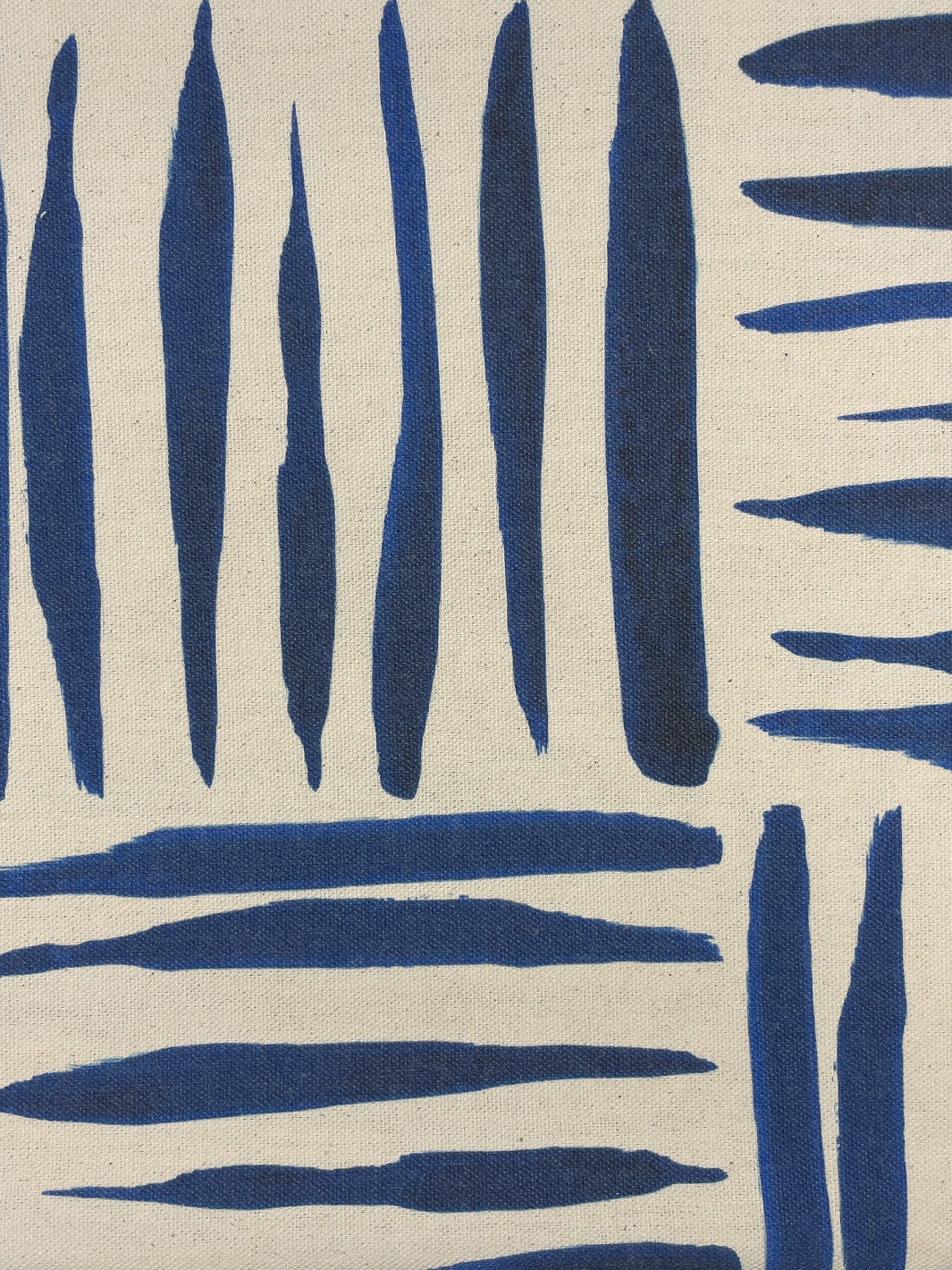 fabric by the yard watercolor weave small blue on organic twill