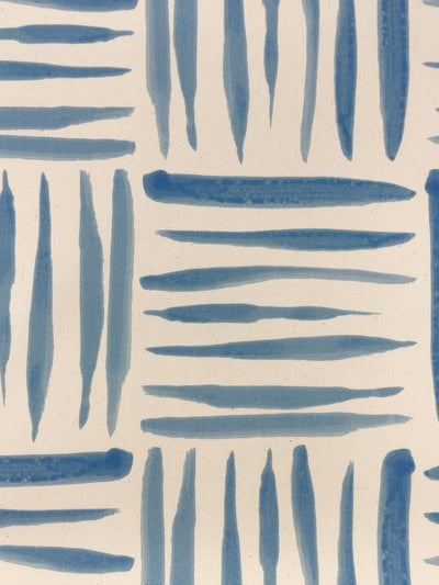 fabric by the yard watercolor weave small light blue on organic twill