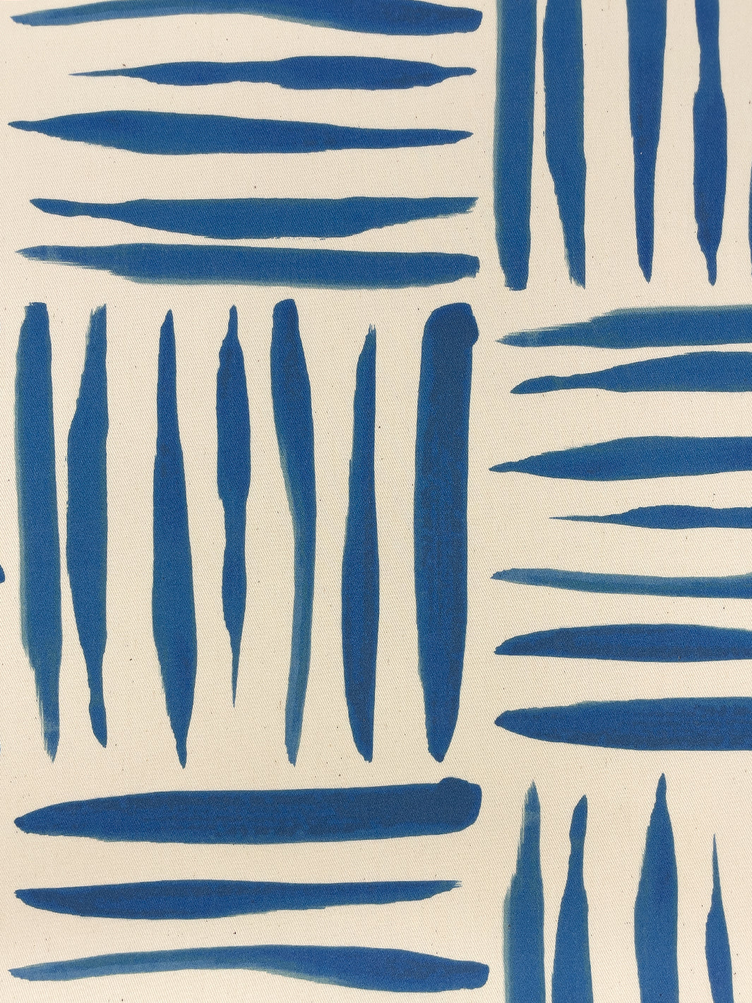 fabric by the yard watercolor weave small lapis on organic twill
