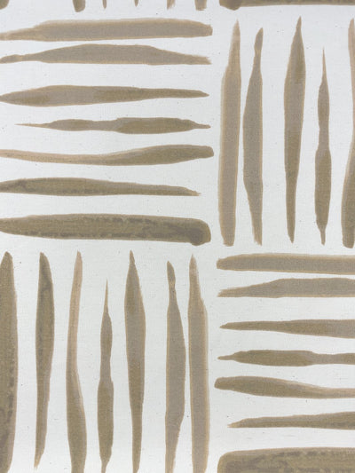 fabric by the yard watercolor weave small taupe on raw canvas