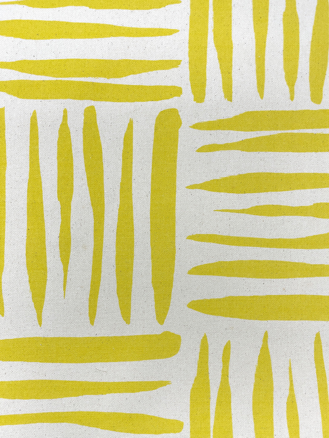 fabric by the yard watercolor weave small yellow on raw canvas