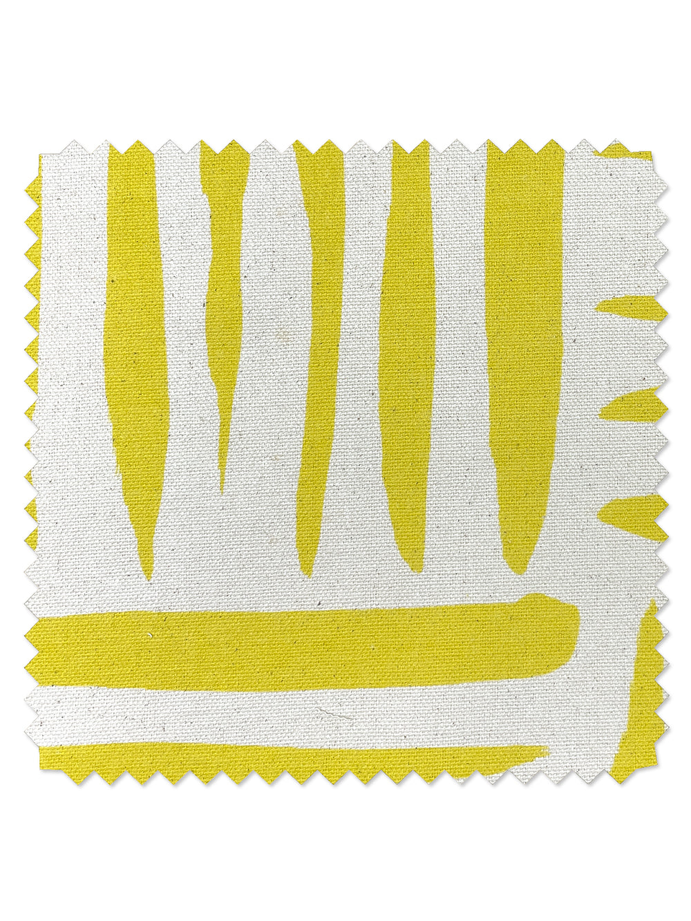 fabric by the yard watercolor weave small yellow on raw canvas