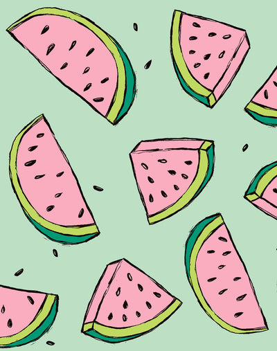 'Watermelon' Wallpaper by Tea Collection - Green