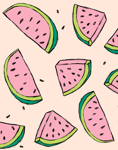 'Watermelon' Wallpaper by Tea Collection - Peach