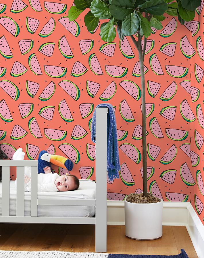'Watermelon' Wallpaper by Tea Collection - Watermelon