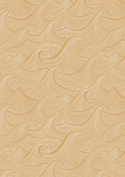 'Waves Two Tone' Wallpaper by Lingua Franca - Krafty