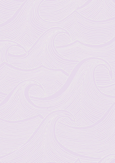 waves two tone wallpaper lingua franca lavender